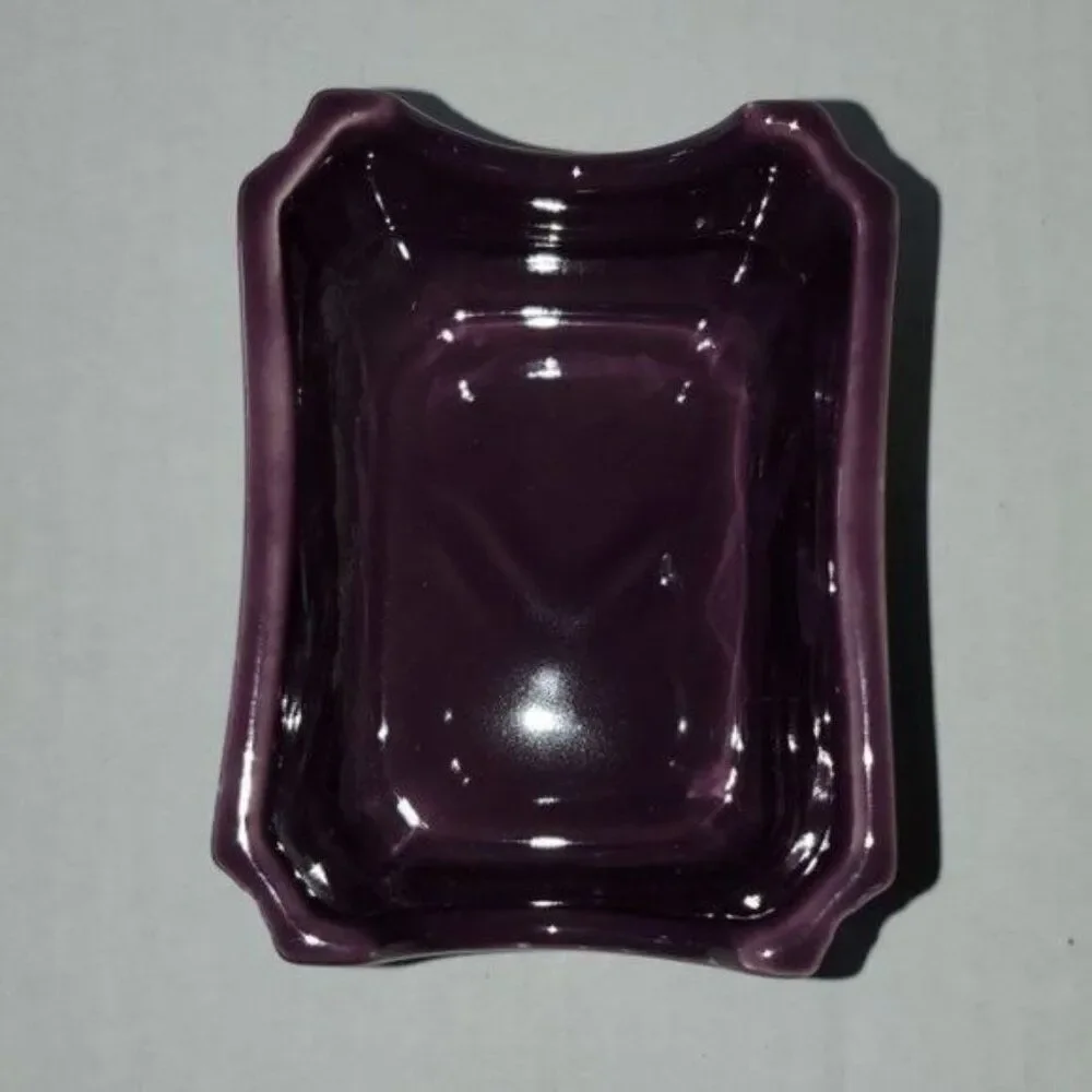 Fiestaware Fiesta Sugar Packet Sweetener Caddy Organizer Cards Ceramic Mulberry